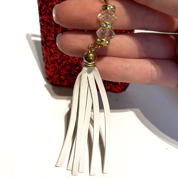 Sparkly Red Glitter Cell Phone Case iPhone 7 7G Gold Rhinestone Finger Ring Hold - Picture 5 of 7